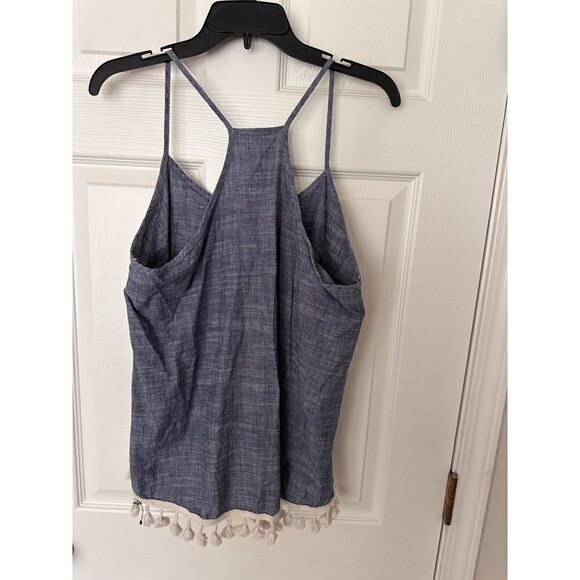 Twenty Second Blue Fringe Tank Size L - Picture 3 of 3